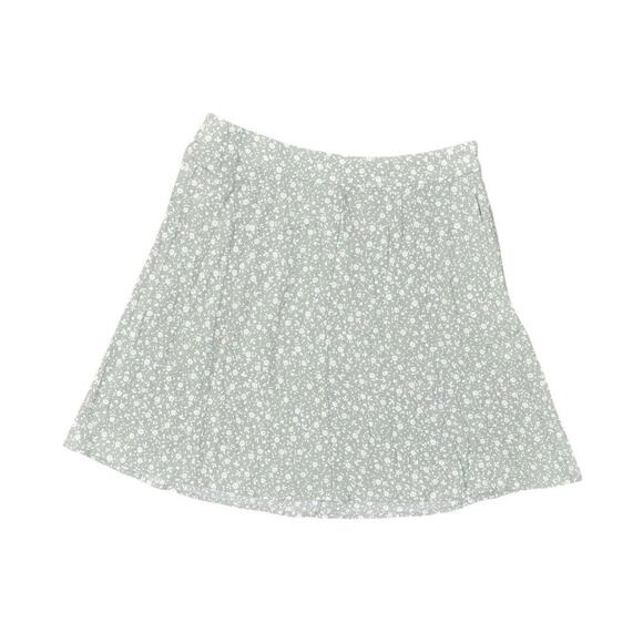 LOFT Dresses & Skirts - NEW Loft Women's Green Floral Rayon A-Line Skirt Size 6 Zip